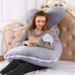 Reading Pillow with Headrest – Supportive Bed Rest Cushion for Pregnant Women & Gamers | Backrest Lounge Pillow for Bed or Sofa - Image 3