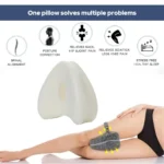 Heart-Shaped Pregnancy Leg Pillow – Memory Cotton Maternity Cushion for Side Sleeping, Nursing & Edema Relief - Image 5