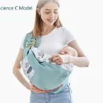 Cotton Baby Wrap Sling with Safety Ring – Newborn Infant Carrier | Comfortable Kangaroo Bag for Hands-Free Baby Wearing (250529)