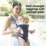2025 Breathable Baby Wrap Sling – Ergonomic Front Shoulder Carrier for Newborns 0–12 Months | Safe & Comfortable Infant Bag - Image 3