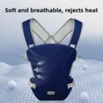 2025 Breathable Baby Wrap Sling – Ergonomic Front Shoulder Carrier for Newborns 0–12 Months | Safe & Comfortable Infant Bag - Image 4