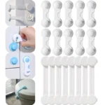5PCS Baby Safety Protection Locks – Multi-Purpose Cabinet, Drawer, Toilet & Refrigerator Childproof Straps | Home Furniture Safety (250402R) - Image 2