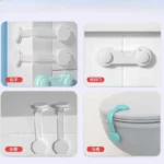 5PCS Baby Safety Protection Locks – Multi-Purpose Cabinet, Drawer, Toilet & Refrigerator Childproof Straps | Home Furniture Safety (250402R) - Image 3