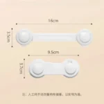 5PCS Baby Safety Protection Locks – Multi-Purpose Cabinet, Drawer, Toilet & Refrigerator Childproof Straps | Home Furniture Safety (250402R) - Image 5