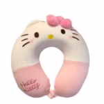 Kitty Portable Cartoon Anime Character Pattern Memory Foam U-Shaped Pillow Girl Travel Car Neck Protector