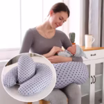 Multi-Functional Pregnancy Pillow – Side Sleeping Support, Breastfeeding Cushion & Infant Sitting Aid | For Newborns & Pregnant Moms