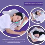 Summer Cooling Memory Foam Cervical Pillow – Slow Rebound Butterfly Neck Support Pillow for Comfortable Sleep - Image 4