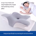 Summer Cooling Memory Foam Cervical Pillow – Slow Rebound Butterfly Neck Support Pillow for Comfortable Sleep - Image 7