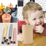 2021 New Design 8 Colors Eco-Friendly Infant Feeding Cup With Straw Waterproof Sippy Cup Drinking Bottles Stuff - Image 6