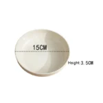 Children Lunch Food Plate Feeding Bowl Wheat Straw Kids Snack Dinnerware Environmental Dishes Newborn Tableware - Image 6