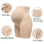 Maternity Shapewear for Under Dresses Pregnant Women Shorts Seamless Pregnancy Underwear Over Belly Support Panty Short Pants - Image 2