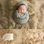 Newborn Photography Background Flokati 150x90cm Curly Greek Wool Blanket Photo Shoot Props Boy Girl Fotografie Accessoires - Image 2