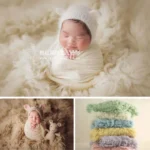 Newborn Photography Background Flokati 150x90cm Curly Greek Wool Blanket Photo Shoot Props Boy Girl Fotografie Accessoires