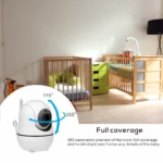 5 inch Video Monitor with Two Camera and Audio, Night Vision, 4X Zoom, 1000ft Range 2-Way Audio Temperature Sensor Lullaby - Image 5