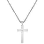 Christian Bible Cross Stainless Steel Statement Necklace Women/Men Catholic Jewelry Religious Collares de acero inoxida Wholesal - Image 4
