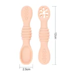 Spoon Fork Set Food Grade Silicone Sticky Spoon Children Cutlery Training Spoon Feeding Tableware Soft Kitchen Accessories - Image 5