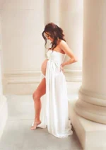 Pregnancy Dress Photography Props Dresses For Photo Shoot Maxi Gown Dresses Maternity Clothes For Pregnant Women Premama Vestido - Image 6