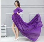 Spring Maternity dress tyle pregnancy dress for pregnant Maternity maternity dress photography props maternity gown photography - Image 6