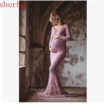 New Pregnant Mother Dress New Maternity Photography Props Women Pregnancy Clothes Lace Dress For Pregnant Photo Shoot Clothing