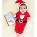 Children's Wear Boy Girl Infant Long Sleeve Christmas 100% Soft Cotton Fleece Romper Jumpsuit Playsuit Clothes 0-24M DS19 - Image 2