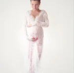 New Pregnant Women Lace nighty Dresses Maternity Photography Fancy Props Dresses Maternity Photo Shooting Crochet Lace Dresses