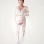 New Pregnant Women Lace nighty Dresses Maternity Photography Fancy Props Dresses Maternity Photo Shooting Crochet Lace Dresses