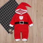 Children's Wear Boy Girl Infant Long Sleeve Christmas 100% Soft Cotton Fleece Romper Jumpsuit Playsuit Clothes 0-24M DS19 - Image 5