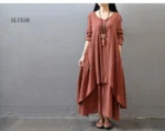 Autumn Nursing Maternity Dress Cotton Stripe Long Sleeve loose Feeding Dresses For Pregnant Women Bottom Clothes Winter