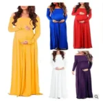 Fashion Maternity Dress for Photo Shoot Maternity Chiffon Dress For Pregnant Women Sexy Maternity Photography Props dresses - Image 4
