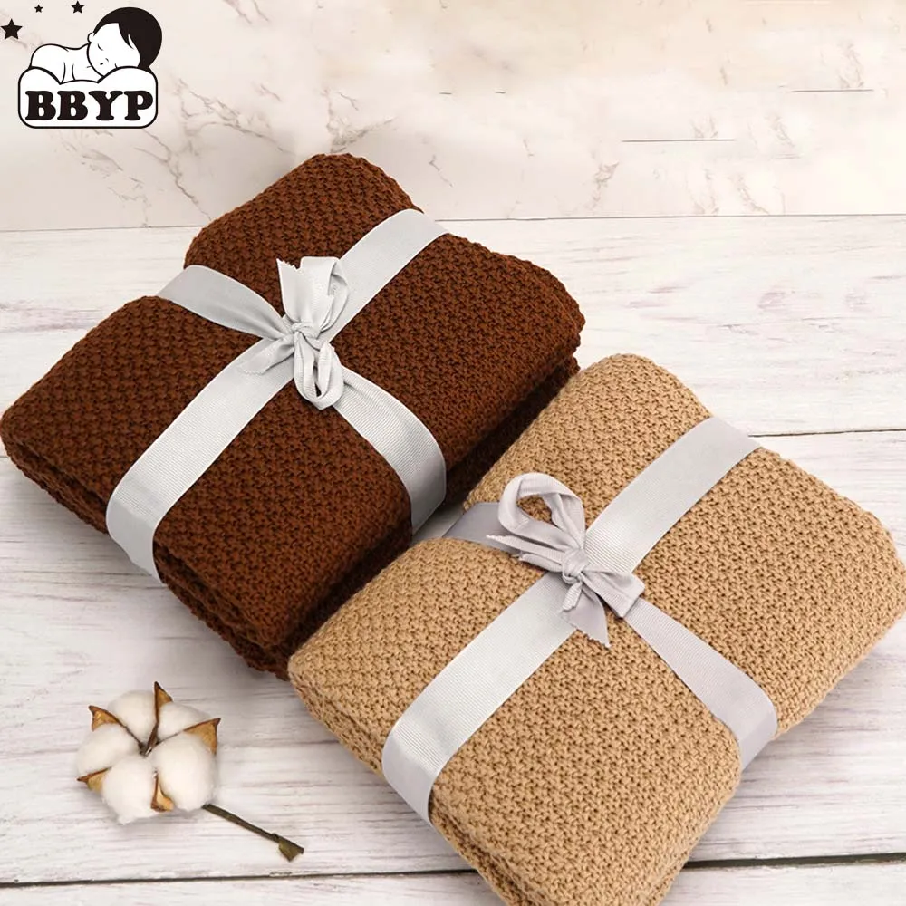 kf-Ha7c2e7de574a4f05844160c8baf50692v 1Set Blankets Knitting Newborn Swaddle Wrap Crib Quilt Super Soft Toddler Infantil Stroller Sofa Bedding Sleeping Covers - Image 1