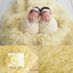 Newborn Photography Background Flokati 150x90cm Curly Greek Wool Blanket Photo Shoot Props Boy Girl Fotografie Accessoires - Image 5