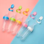 Newborn Silicone Rice Cereal Bottle Feeding Bottle Toddler Silicone Squeeze Feeding Spoon Milk Bottle Training Feeder - Image 3