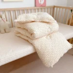 Bedding Quilt Korean Daisy Floral Cotton Kids Infant Children Cot Crib Quilts Autumn Winter Muslin Quilts for Toddlers - Image 3