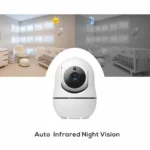 5 inch Video Monitor with Two Camera and Audio, Night Vision, 4X Zoom, 1000ft Range 2-Way Audio Temperature Sensor Lullaby - Image 6