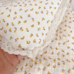 Bedding Quilt Korean Daisy Floral Cotton Kids Infant Children Cot Crib Quilts Autumn Winter Muslin Quilts for Toddlers - Image 6