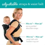 Infantino Flip 4in1 Convertible Carrier Adjustable Ergonomic Babywearing Registry ential Carrier for Newborn to Toddl - Image 3