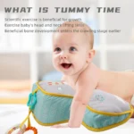 Pillow Tummy Time Toy Lying Pillow High Contrast Sensory Toy Double-Sided Pillows Training Gifts Birthday Head-up - Image 4
