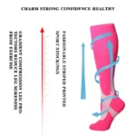 Compression Socks Varicose Vein Stocking Running Cycling Socks Fit for Edema Diabetic Pregnancy Blood Circulation Fashion Socks - Image 5