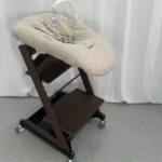 Multi-Function High Chair, Convertible Newborn Bassinet & Feeding Seat with 0-6 Month Infant Carrier, Portable Sleeper - Image 3