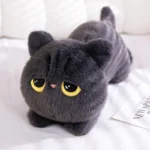 50cm kawaii Black Cat Plush Toy Doll Cute Big Cuddly Pillow Cushion Ins Black Cat Plush Toy Doll For Boy Girl Brithday Gifts - Image 3