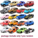 1pc random Scale 1:64 Alloy Toy Car Model Metal + ABS Simulation SUV Sports Racing Car Model kids Sales Toys Boys Diecast