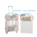 Customizable Separate Design Cat Out Trolley Case Portable Transparent Space Pet Bag Large Capacity Can Hold 2 To 3 Cats travel - Image 2