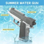 M1911 Water Guns Pistol Toy Squirt Guns, Summer Pool Beach Shooting Games Outdoor Toys, Water Blaster Pistol for Kids Adult - Image 2