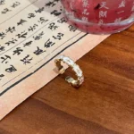 Aesthetic Jewelry Geometric Metal Enamel Open Finger Rings For Women Girl Korean Fashion Gift Lovely Design Hot Sale Accessories - Image 5