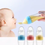 90ML Fruit Feeder Pacifier: Self Feeding Food Feeder for Teething Relief - Squeeze Food Dispensing Spoon