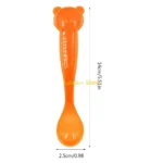 Y4QA Safety Feeding Training Spoon Cutlery Hot Burn Proof Feeding Supplies - Image 6