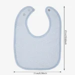 Solid Cotton Bibs Korean Absorbent Saliva Towel Infant Feeding Burp Cloths Waterproof Scarf Snap for Infant Boys Girls - Image 2