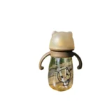 300ML Bottle Feeding Cup PPSU Infant Drop-proof Wide-caliber Milk Bottle Childrens Drinking Cup Straw Double Handle - Image 6