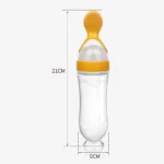 Silicone Squeezing Feeding Bottle Newborn Training Spoon Infant Cereal Food Supplement Feeder Bbay Safe Tableware - Image 3