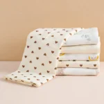 100X100cm Receive Blanket for Newborn Cotton Muslin Swaddle Blanket Bedding Infant Bath Towel Items Mother Kids - Image 4
